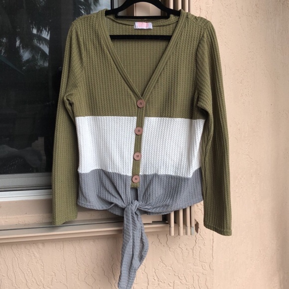 C+D+M Colorblock Tie Top